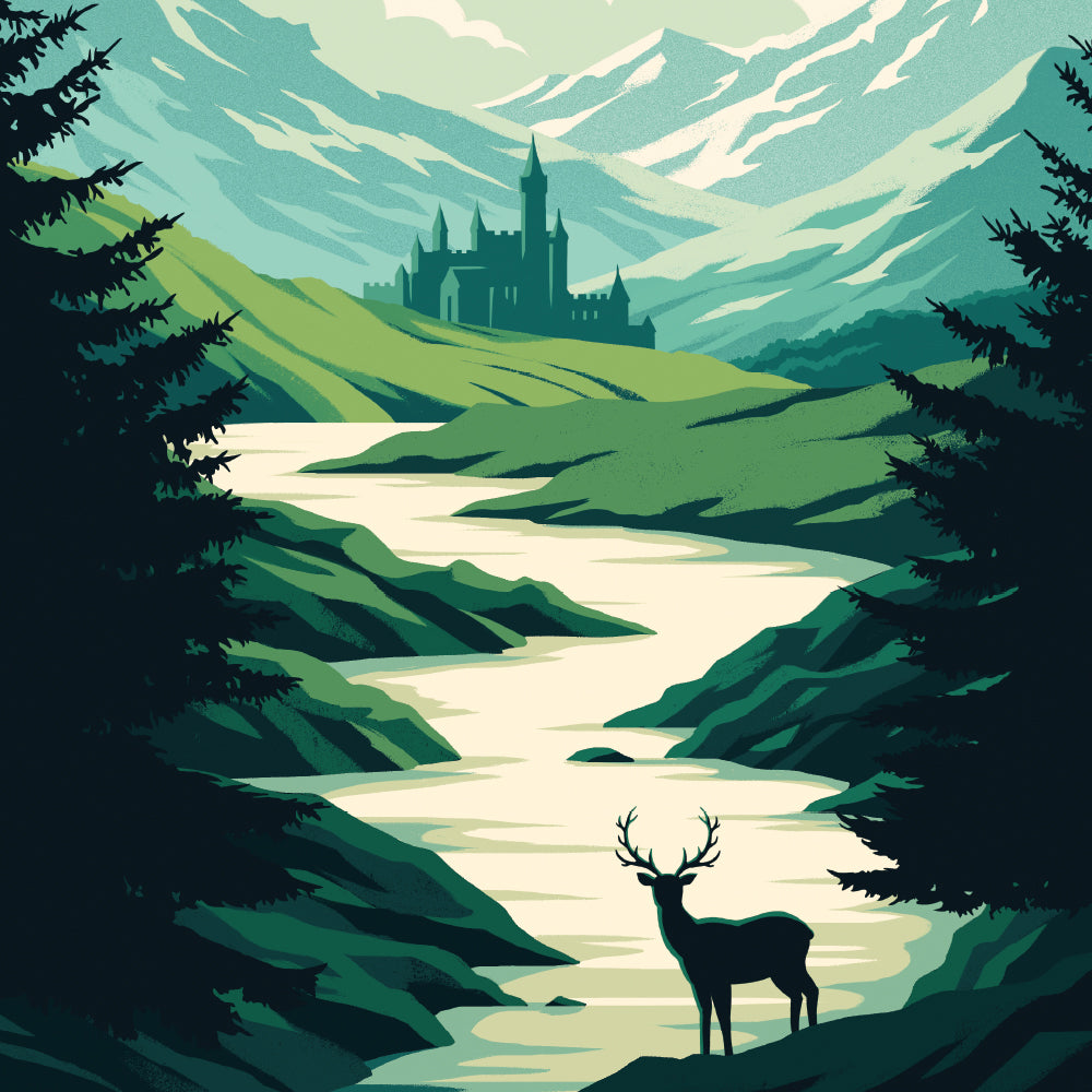 Terrasen Throne of Glass Travel Poster