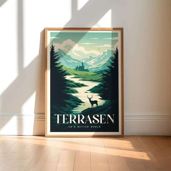 Terrasen Throne of Glass Travel Poster