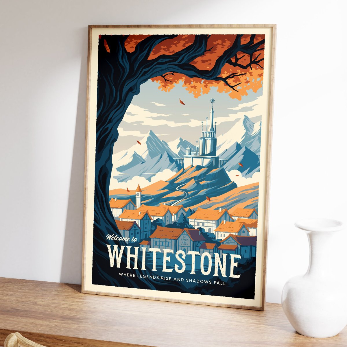 Whitestone Retro Travel Poster – Sylvan Design Co.