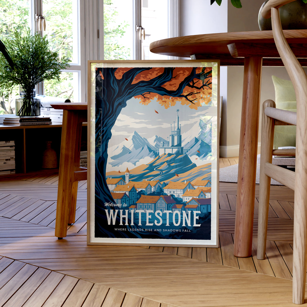 Whitestone Retro Travel Poster – Sylvan Design Co.