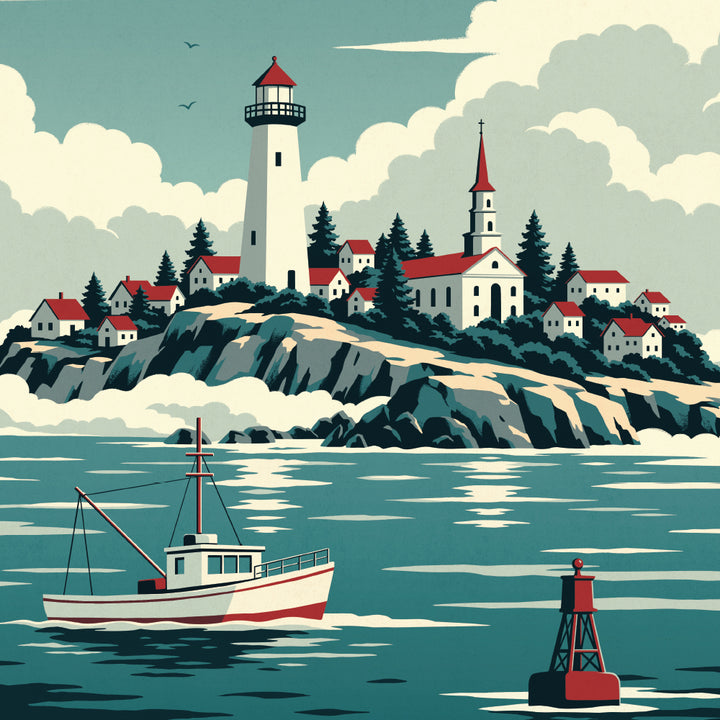 Widow's Bay Travel Poster