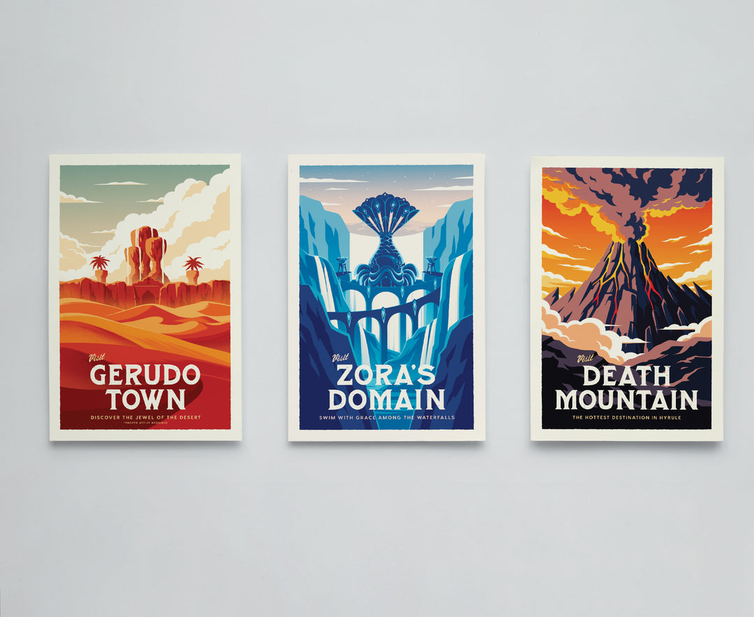 Mini Print Gerudo, Zora, & Death Mountain Bundle