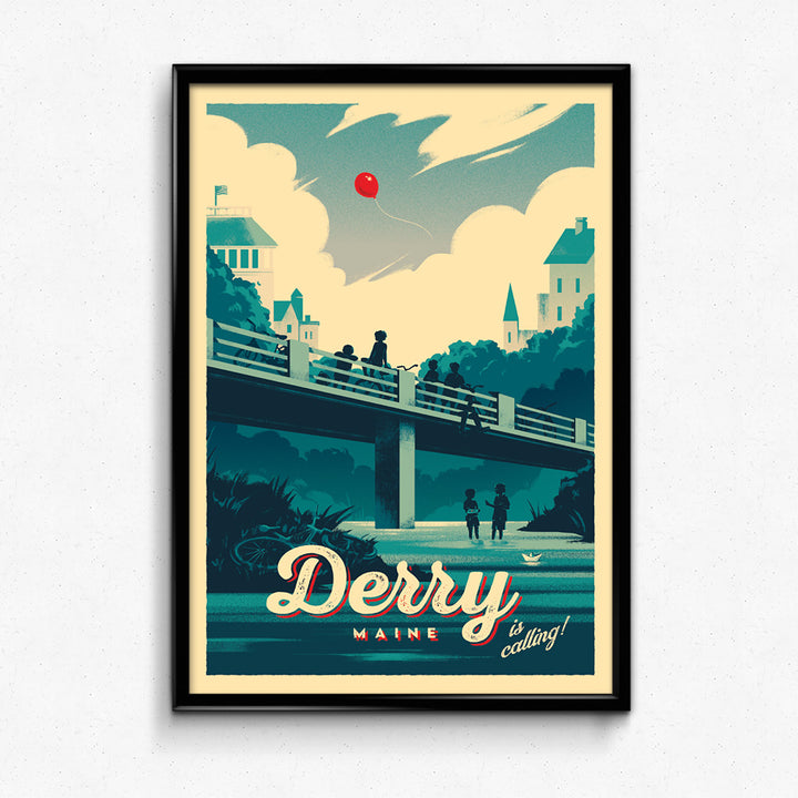 Derry Maine Travel Poster