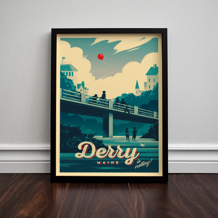 Derry Maine Travel Poster