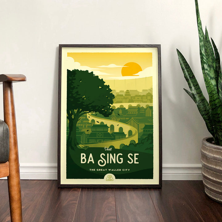 Ba Sing Se Retro Travel Poster