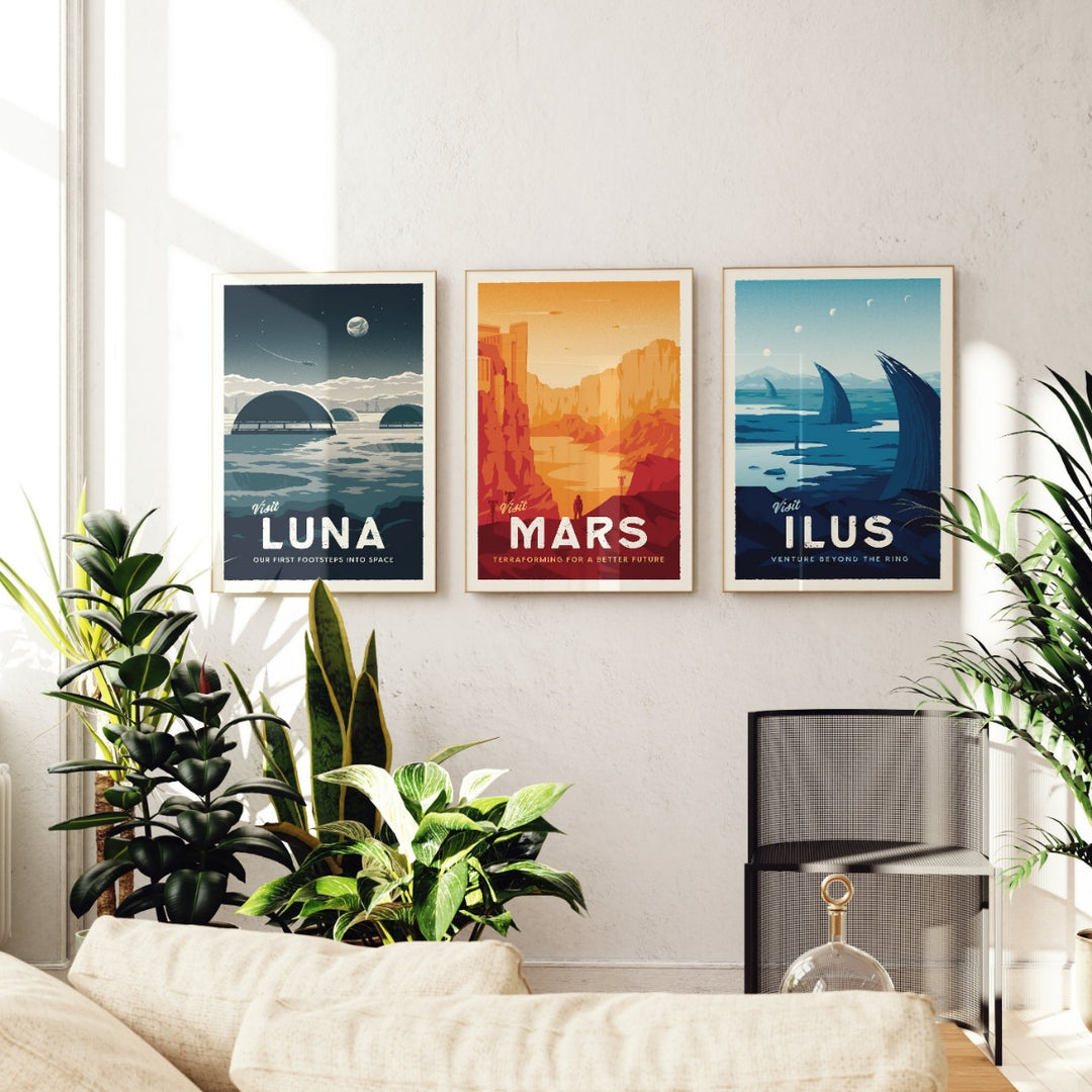 Ilus Retro Travel Poster