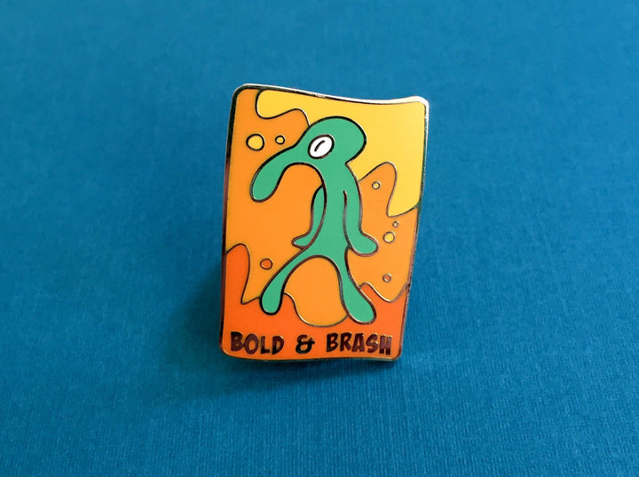 Squidward Bold & Brash Enamel Pin