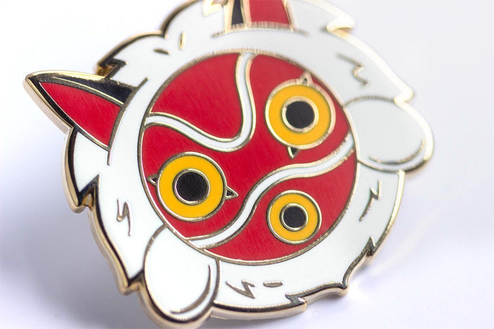 Mononoke Mask Enamel Pin