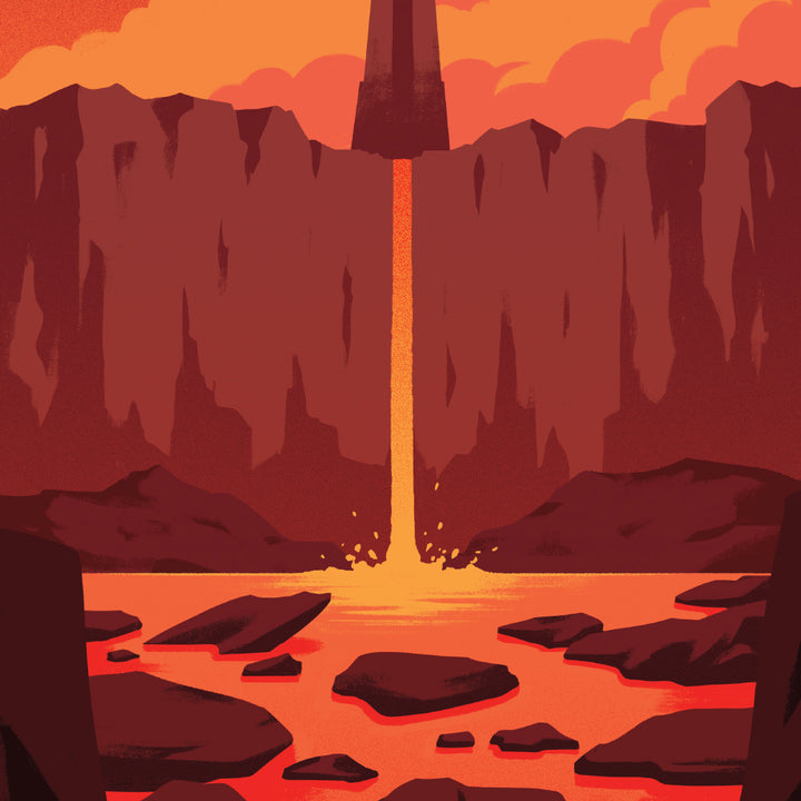 Mustafar Retro Travel Poster