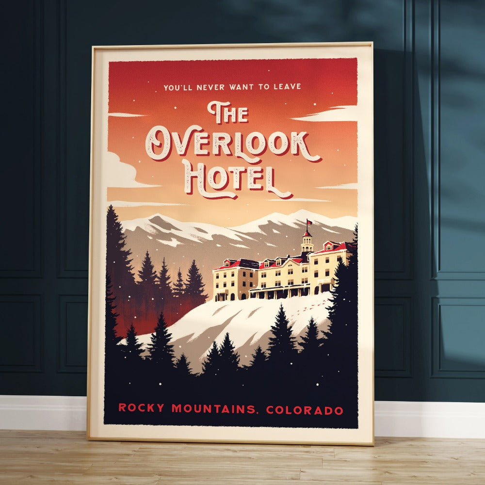 The Overlook Hotel Retro Travel Poster