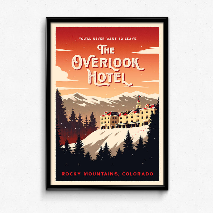 The Overlook Hotel Retro Travel Poster