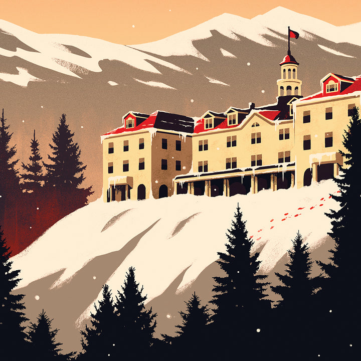 The Overlook Hotel Retro Travel Poster