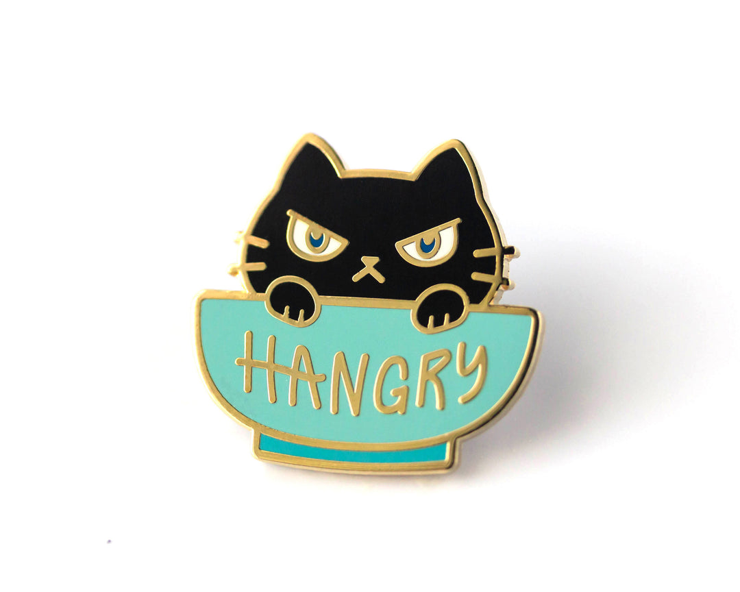 Hangry Cat Enamel Pin