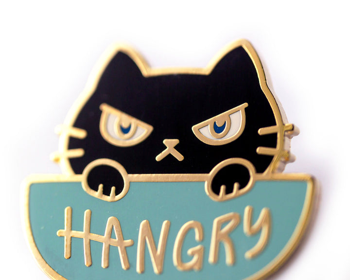 Hangry Cat Enamel Pin