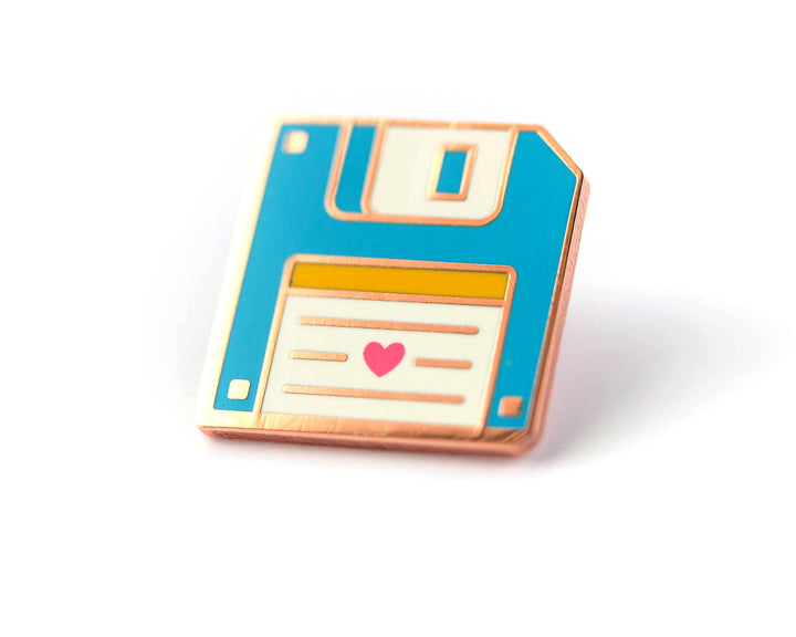 Floppy Disk Retro Enamel Pin