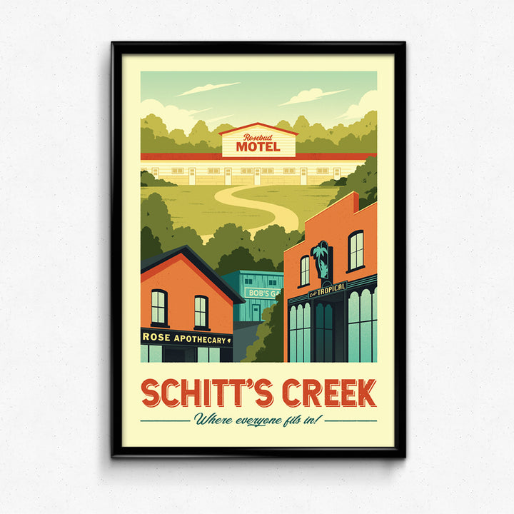 Schitt's Creek Retro Travel Poster