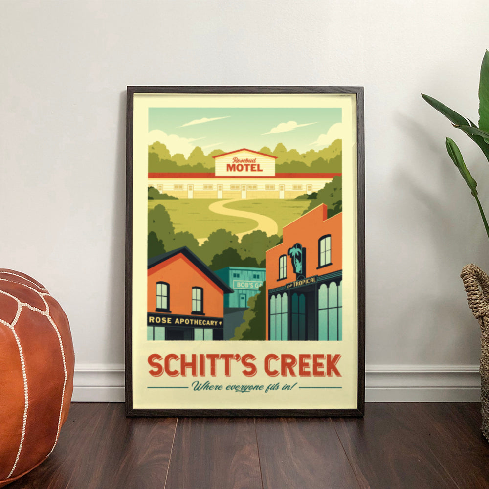 Schitt's Creek Retro Travel Poster