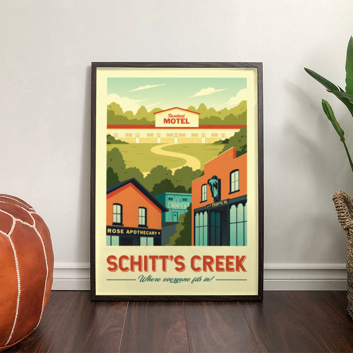 Schitt's Creek Retro Travel Poster