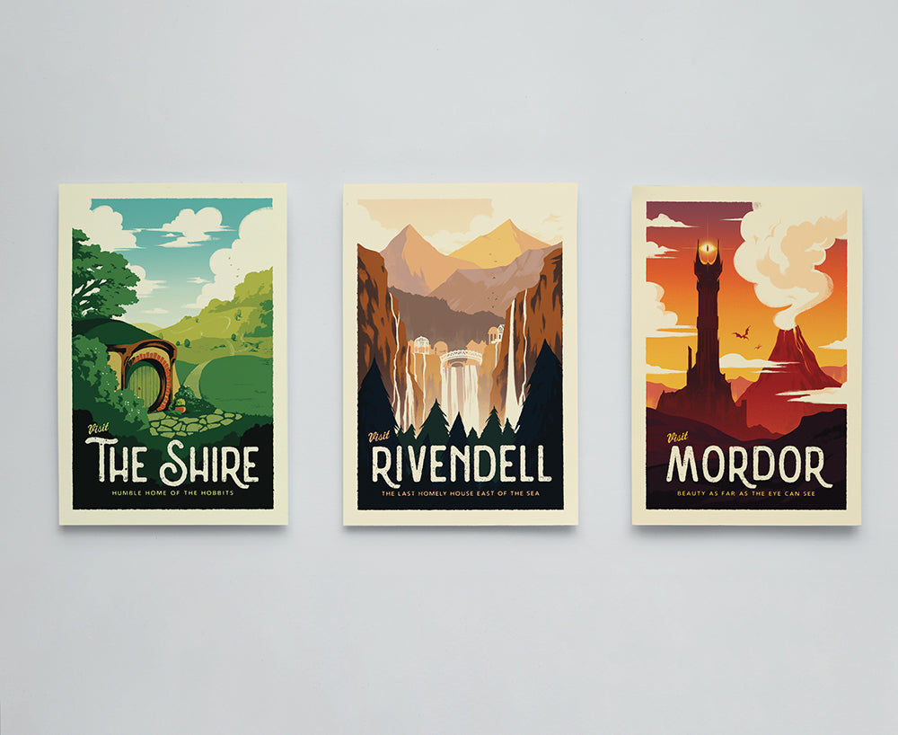 Mini Print LOTR Retro Travel Bundle