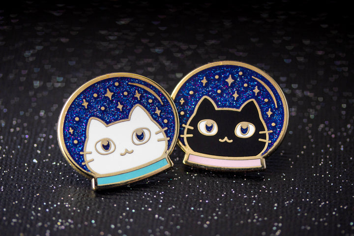 Space Cat Enamel Pins