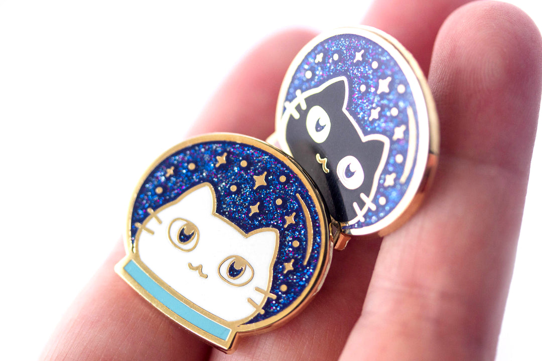 Space Cat Enamel Pins