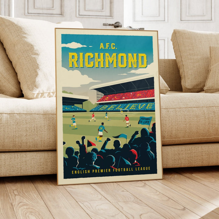 A.F.C. Richmond Retro Poster