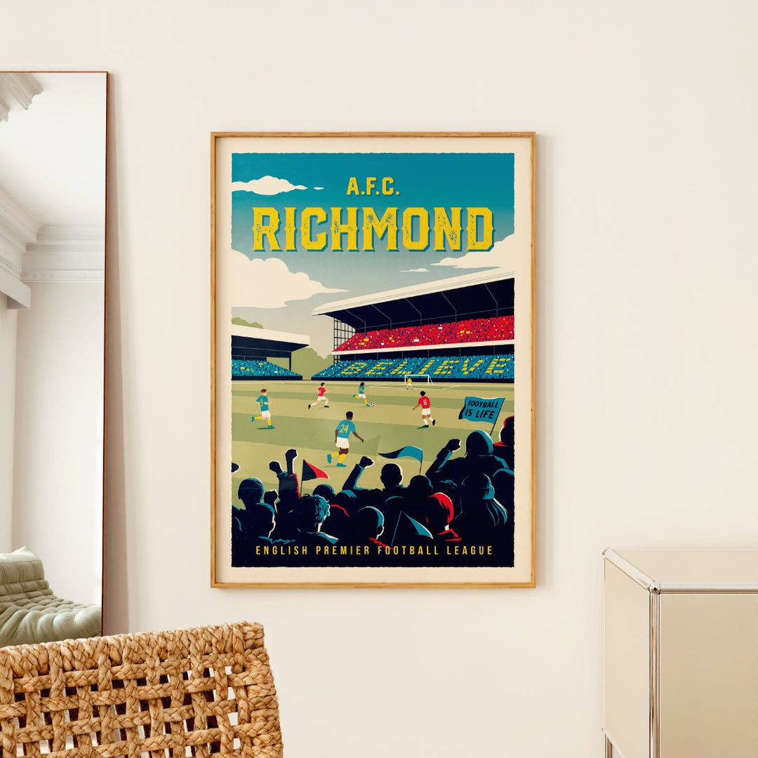 A.F.C. Richmond Retro Poster